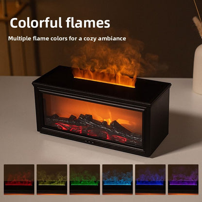 Fireplace flame aroma diffuser