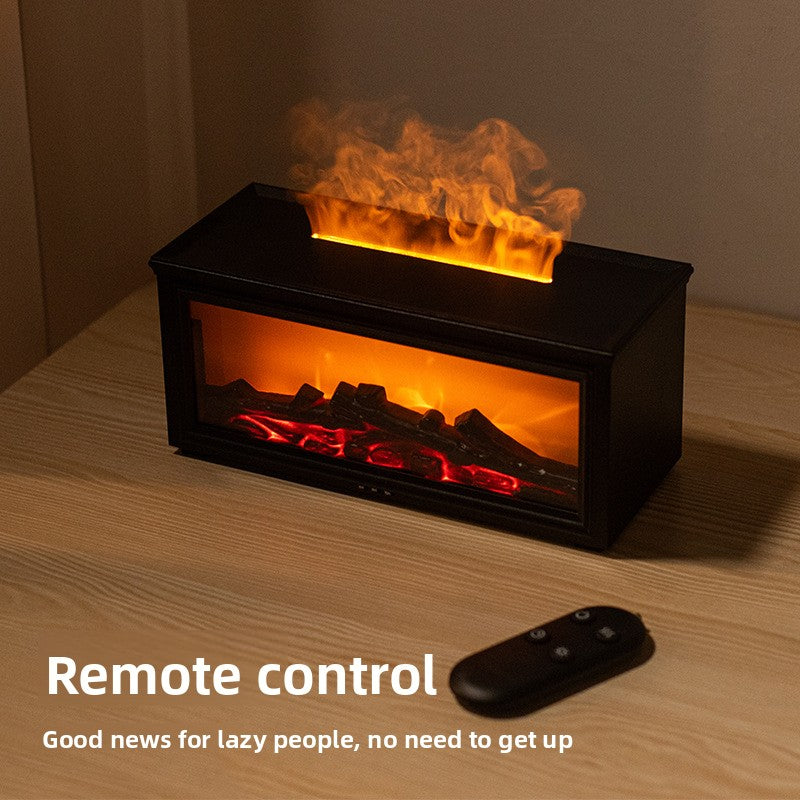 Fireplace flame aroma diffuser