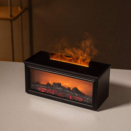 Fireplace flame aroma diffuser