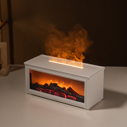 Fireplace flame aroma diffuser