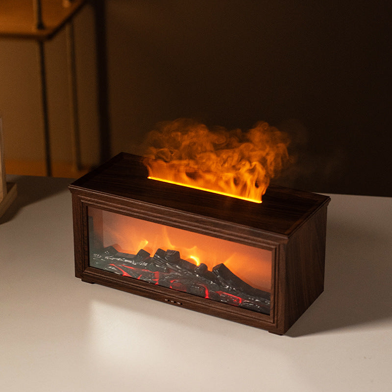 Fireplace flame aroma diffuser