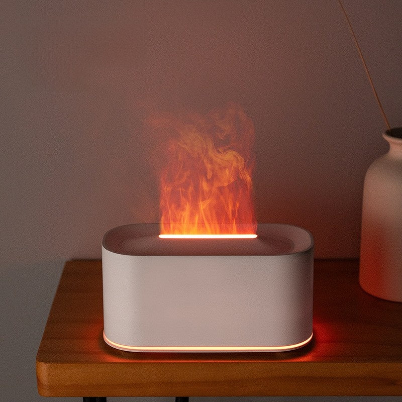 Fireplace Flame Aroma Diffuser with Remote Control and Humidifier
