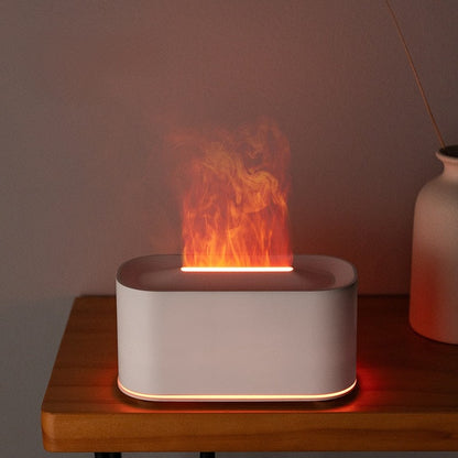 Fireplace Flame Aroma Diffuser with Remote Control and Humidifier