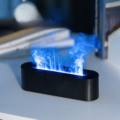Fireplace Flame Aroma Diffuser with Remote Control and Humidifier