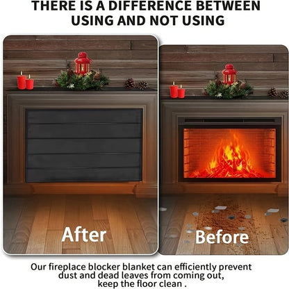 Fireplace insulation cover