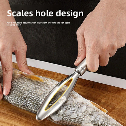 Fish-scale scraper
