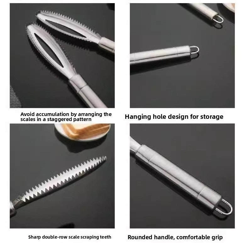 Fish-scale scraper