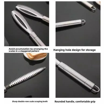 Fish-scale scraper