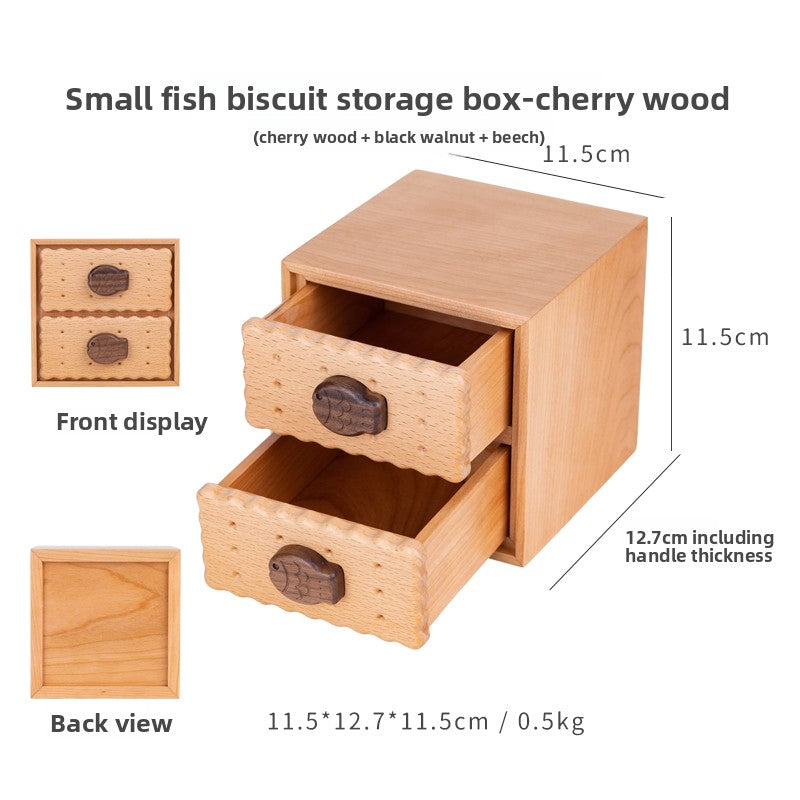 Fish Shaped Wooden Storage Box