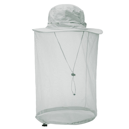Fisherman's hat with netting for insect protection