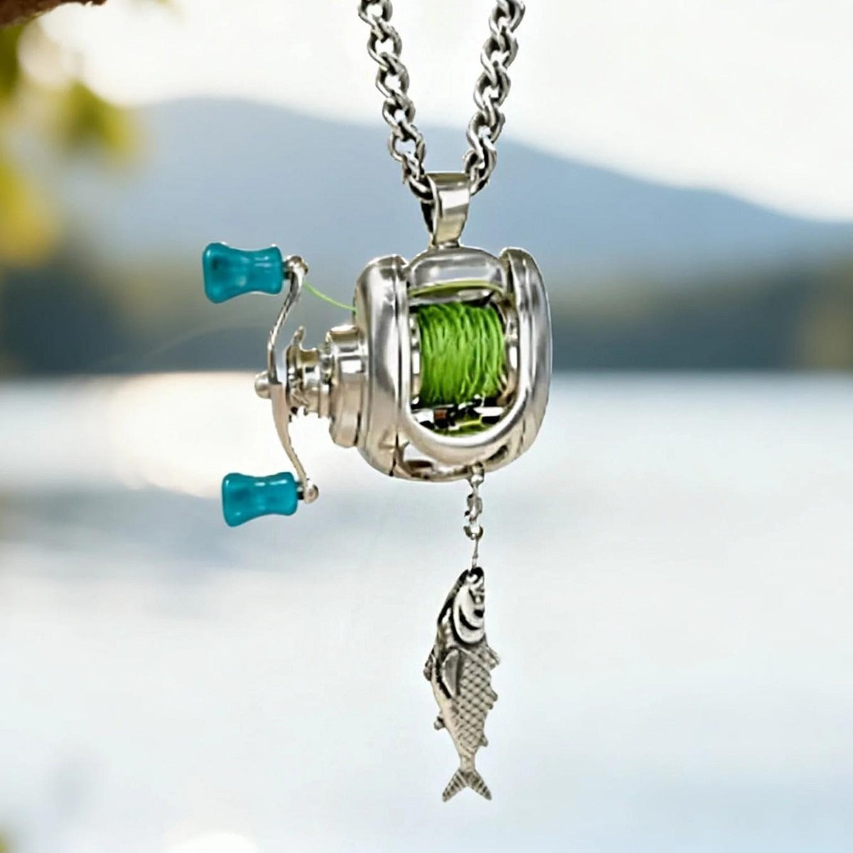 Fishing Reel Necklace
