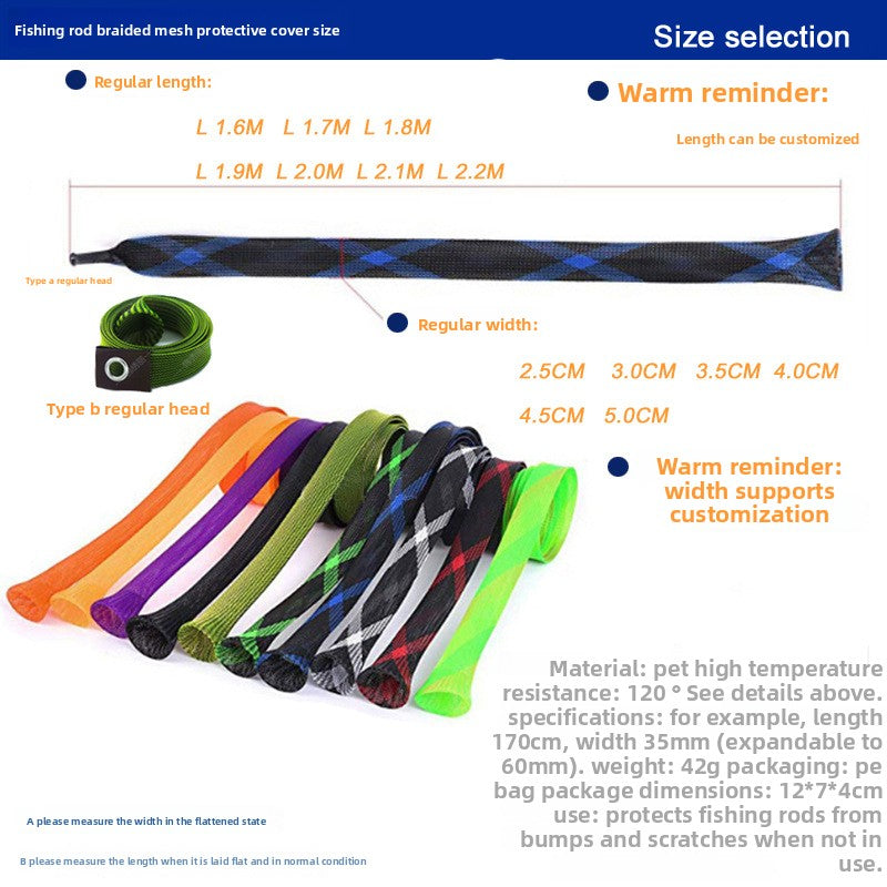 Fishing rod fishing net sleeve