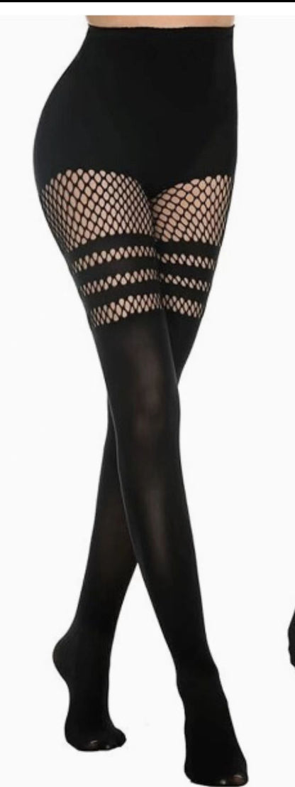 Fishnet One-Piece Stockings
