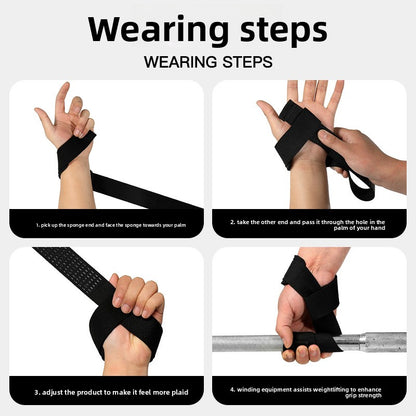 Fitness assistance belt wrist strap