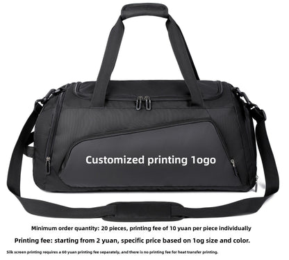 Fitness bag: Large-capacity dry-wet separation sports bag