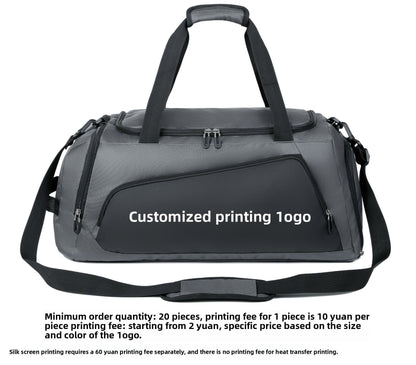 Fitness bag: Large-capacity dry-wet separation sports bag