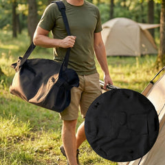 black camping travel storage bag