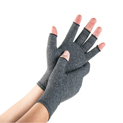 Hemp gray half finger