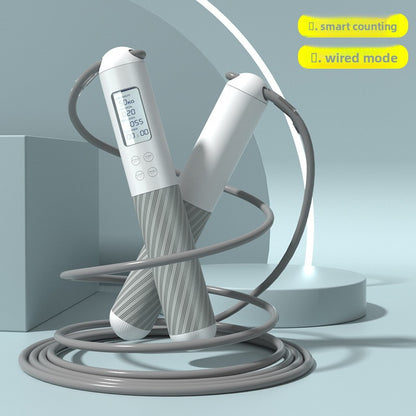 Fitness exercise: ropeless counting jump rope