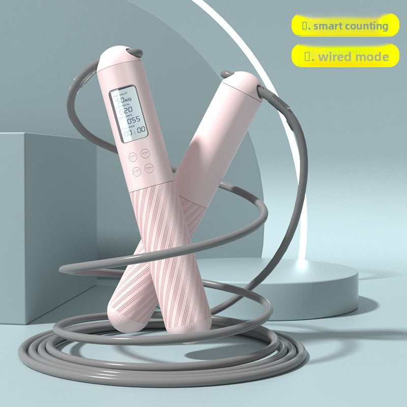 Fitness exercise: ropeless counting jump rope