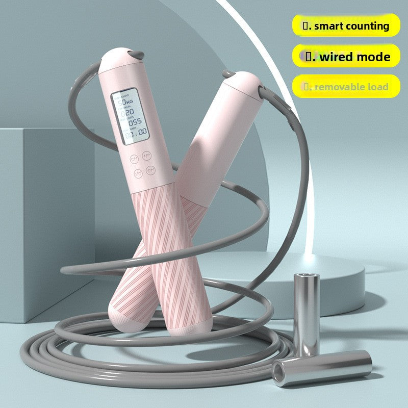Fitness exercise: ropeless counting jump rope