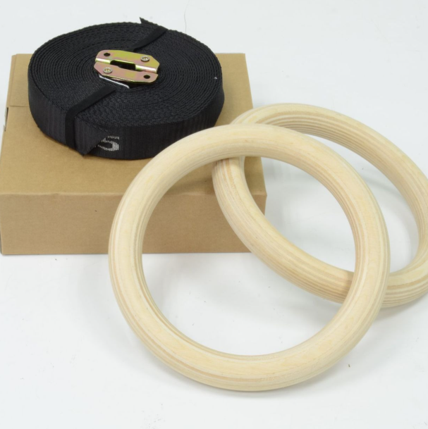 Fitness Gymnastics Rings with Adjustable Straps