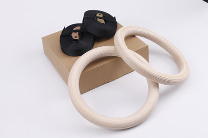 Fitness Gymnastics Rings with Adjustable Straps