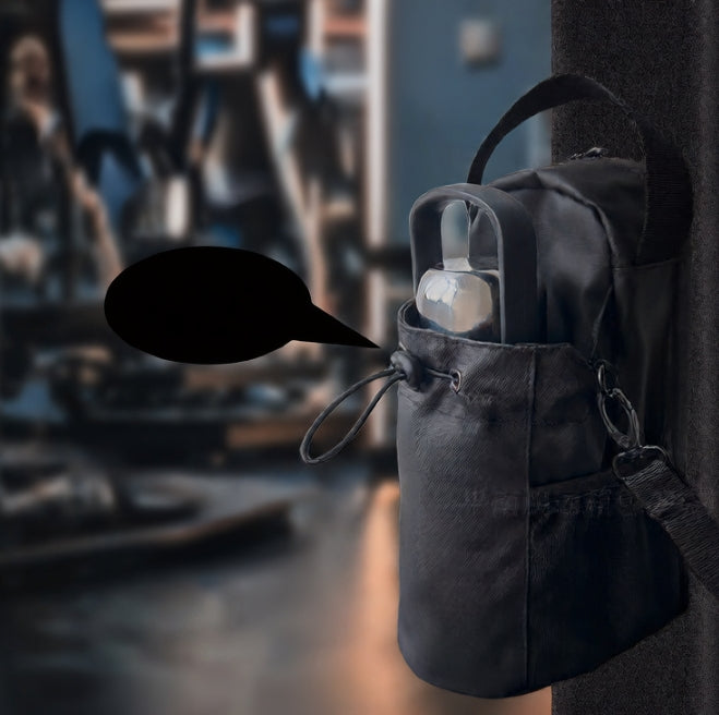 Fitness magnetic water bottle bag, water cup crossbody bag