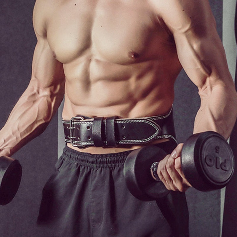 Fitness PU leather guard belt