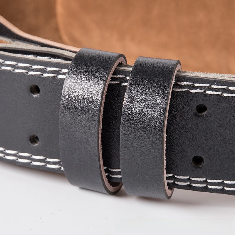 Fitness PU leather guard belt