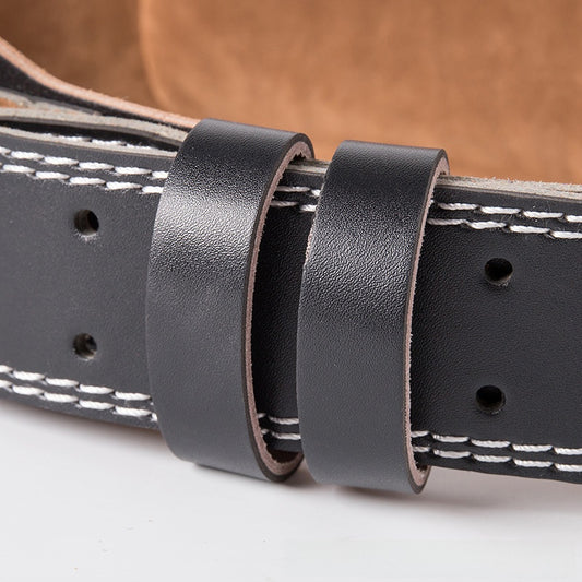 Fitness PU leather guard belt