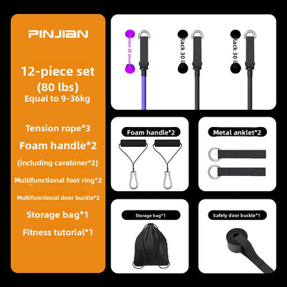 Fitness Resistance Bands Set with Handles