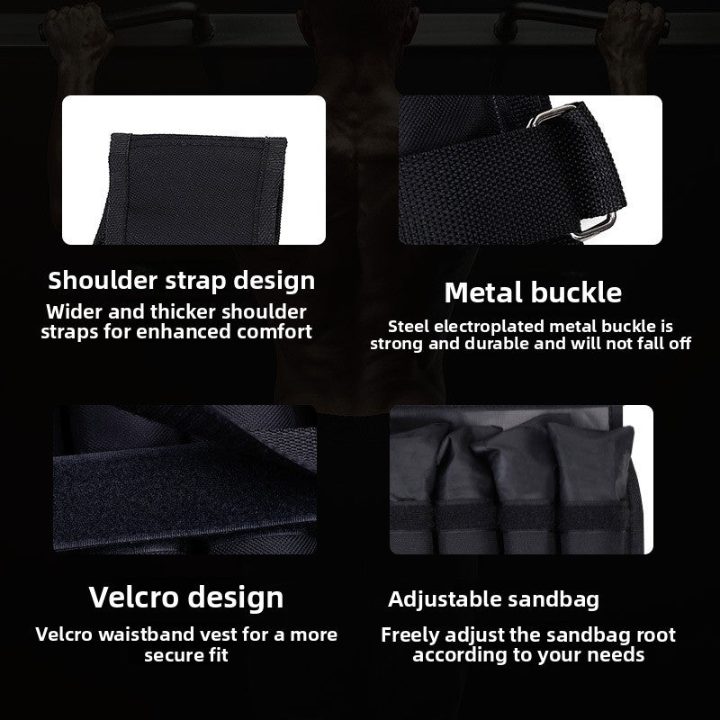 Fitness running weighted vest