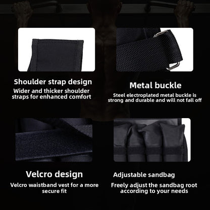 Fitness running weighted vest