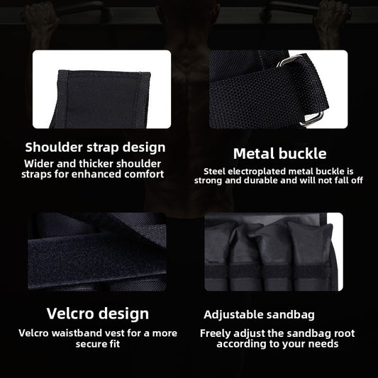 Fitness running weighted vest