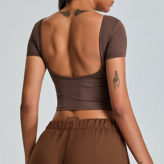 Fitness see-through yoga pants for women