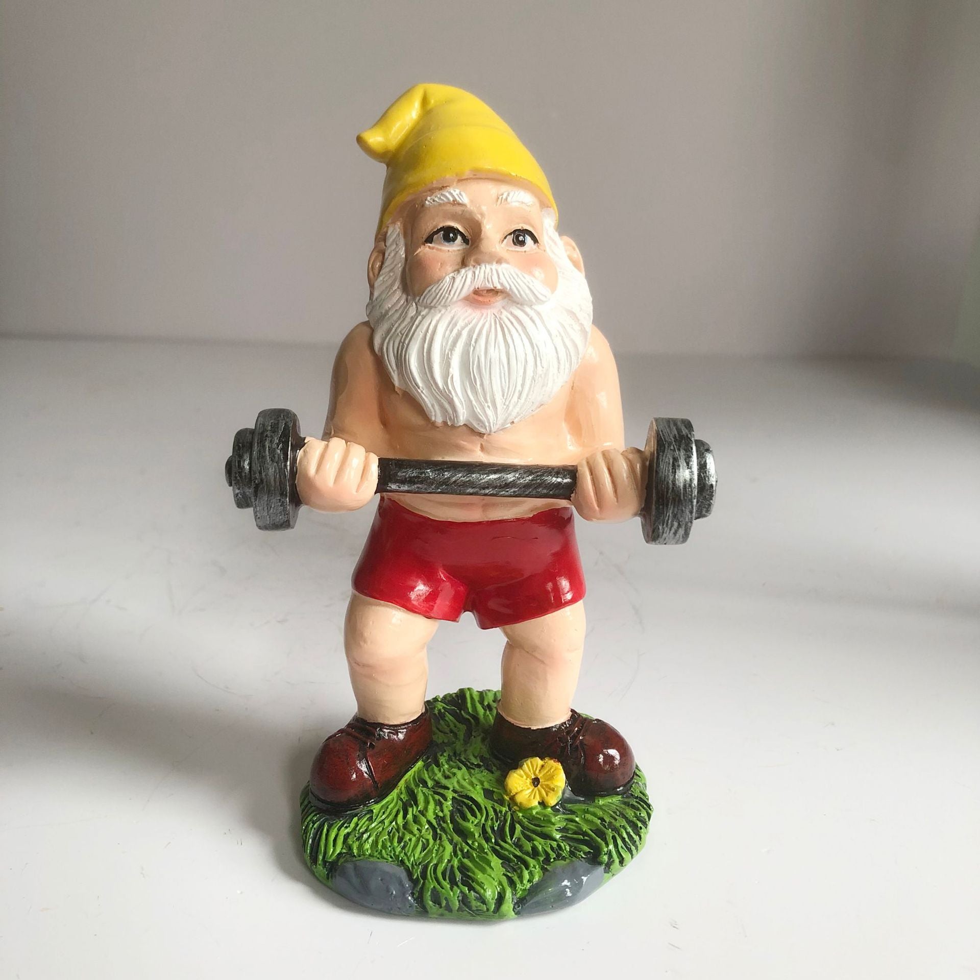 Fitness Themed Resin Dwarf Statue