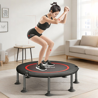 Fitness Trampoline with Safety Handrail