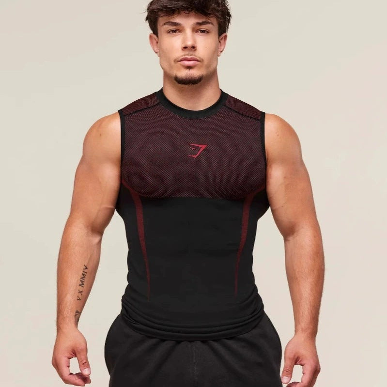 Fitness vest men's shirt casual breathable