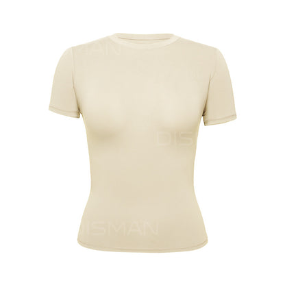 Fitted short-sleeved women's T-shirt