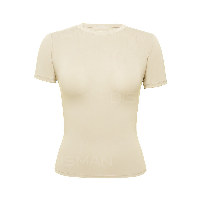 Fitted short-sleeved women's T-shirt
