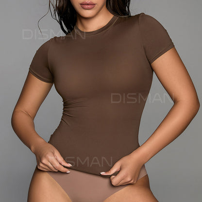 Fitted short-sleeved women's T-shirt