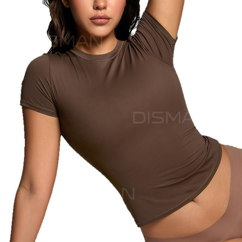 Fitted short-sleeved women's T-shirt