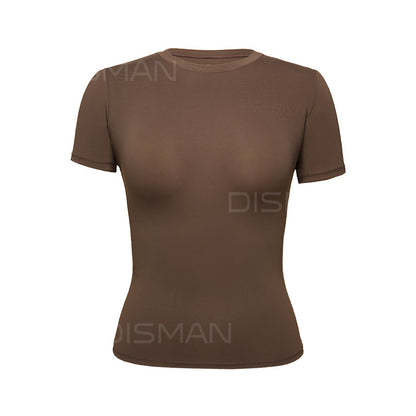 Fitted short-sleeved women's T-shirt