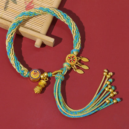 Five-color braided bracelet
