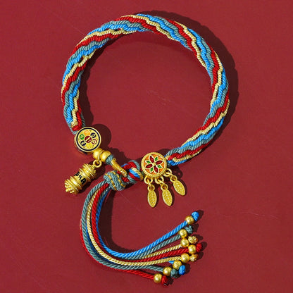 Five-color braided bracelet