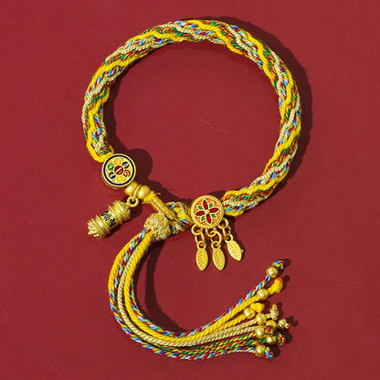 Five-color braided bracelet