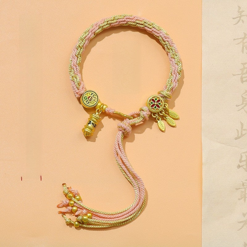 Five-color braided bracelet