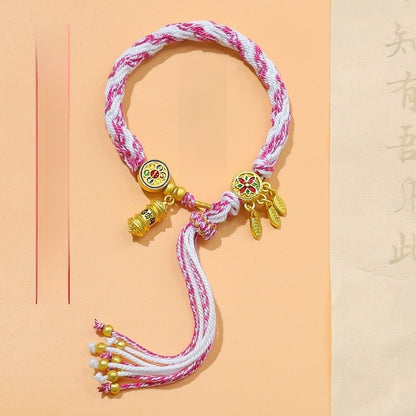 Five-color braided bracelet