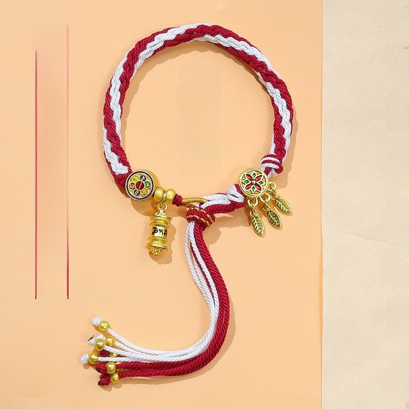 Five-color braided bracelet